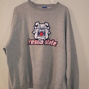 Fresno State Bulldogs Champion Crewneck Sweatshirt – Gray – Men’s XL